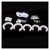 Cockrings Maschio Silicone Cock Prison Chastity Device Cock Cages Giocattoli del sesso Blocco della cintura del pene con cinque anelli del pene con gabbia corta standard 230803