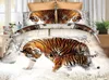 Bedding sets High Quality 3d Set Luxury Rose Flower tiger wolf King Size Duvet Cover Sheet Pillowcases Bed Clothes Adult Ropa De Cama 230802