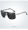 Sunglasses Vaka Designer Brand Square Men Polarized Luxury Quality Rimless Sun Glasses Male Anti-glare Driving Eyewear Gafas