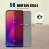 حماة شاشة الهاتف الخليوي ، خصوصية الزجاج المقسّن لـ Xiaomi Mi 9 10 9t 10t Lite Se Pro 5g Mi A1 A2 A3 Lite Anti Gup Grow Screen Screen Protector Film X0803