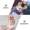 Bandanas Weihnachten Geweih Stirnband Kopfbedeckung Rentier Stirnbänder Kinder Haarschmuck Hoop