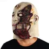 Máscaras de festa Halloween Horror Máscara de careta Zumbi assustador Máscara de látex Cosplay Horror Fancy Dress Party Chapelaria L230803