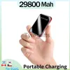 Draadloze opladers Mini PowerBank 29800mAh Draagbare smartphone-oplader Externe batterij voor Samsung Xiaomi Iphone Outdoor Travel Snel opladen x0803