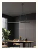 Lampy wiszące minimalistyczny długi żyrandol spersonalizowany bar restauracyjny Model Room Pokój biurowy recepcja