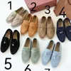 LORO PIANAA LORO PIANO LP SAPO BRITÂNICO SLIP-ON 2023 NOVO ESTILO DE ESTILO CASUAL ON MODORES TASEL LOCKLE FUNHLE Sapatos