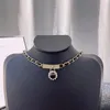 Mode Euro-Amerikaanse liefde ketting Euro-Amerikaanse trend Hip Hop Style Designer Lederen touw Hokketting voor vrouwen