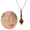 Pendanthalsband Game Event Wear Rhombus Charm Clavicle Chain Unique Cosplay Jewelry Gift F19D