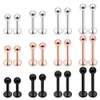 LABRET LIP RILING JEINDY Hurtowa 100 PCSLOT STALOWE KOTEKCY FOR WOMEN MĘŻCZYZN TRAGUS