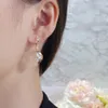 Damen-Ohrringe, Designer-Luxusmarke, 18 Karat vergoldete Ohrringe, Damen-Hochzeitsfeier-Schmuck