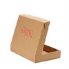 100 Stück kundenspezifische Versandkartons aus Wellpappe Braune Kartons mit rosaroter Wellpappe 3355