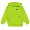 Renkli Kids Hoodies Sweatshirt Sweatshirt Erkek Kızlar Gevşek Hoodie Moda Mektupları Baskılı Sokak Giyim Hiphop Kazak Üstler Boyut 100-140 150