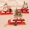 クリスマスの装飾2023年の木製ペンダントクリスマスツリーハンギング装飾品用の家庭用子供ギフトナビダッド