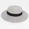 Berets Round Top Hat Flat Straw Summer Travel Sun Shade Beach Large Brimmed Bowler Caps For Men