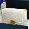 Top Designer Bag Lewk Letters Solid HASP талия сцепление цепочка Проверка велюра Двойная квадратная полоса