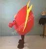Красный большой пожарный талисман костюм Хэллоуин Рождественский причудливый платье для вечеринки мультипликационное костюм карт -костюм карнавал унисекс взрослые наряд