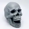 Baking Moulds 3d open mouth skull silicone mold diy making candle soap resin model kitchen making fudge ice chocolate cake tool 230802