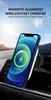 15W Fast Charging Wireless Phone Holder 360 Degree Adjust Phone Accessories Magnetic Car Phone Holder Wireless For iPhone