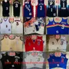 Real Stitched East Retro Basketball Jerseys Authentic Embroidery Quality Yellow White Green Purple Black Red Blue Baskeball Jersey Size XS-XXL
