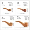 Nya 4 typer handgjorda trä rökrör tobak trärigarett örter filter tips rör verktyg rökning tillbehör