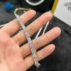 ネックレスファンシージェムスヒップホップ925シルバーテニスブレスレットモイサナイト2mm 3mm 4mm 5mm 6.5mm VVSモイサナイトダイヤモンドネックレステニスチェーン