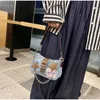 Akşam çantaları y2k denim koltuklu çanta çok yönlü zincir omuz çantası moda tasarımı tatlı havalı kız çanta gündelik retro tasarım telefon çantası 230803