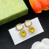 Designers Gold Hoop Earrings Designer Jewelry Fashion Heart Earring For Women Party Studs Wedding Stud Earrings 2308035Z