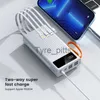 Wireless Chargers Portable Power Bank 20000Mah Fast Charging Powerce PowerBank 4 USB 22.5W Typ C PD20W 4 CABLE LED LAMP TELEFON LAPPOP LARGER X0803