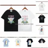 T-shirts pour hommes T-shirts pour hommes Designer Casablancas Man S T-shirts pour femmes avec des lettres imprimées à manches courtes Summer Casablanc Men Loose Tees Dhmpu