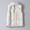 Kamizelki damskie modne puszyste kamizelki wiatrakowe kamizelka faux fur