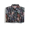 Jaquetas masculinas Paisley Camisa Jaqueta Masculina Outono Chic Outerwear Bandana Harajuku Estilo Streetwear Casaco Para Homem