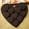 Pişirme Kalıpları Kek Modeli Romantik Aşk Silikon Kalıpları Silika Jel Çikolatalı Buz Tepsisi Buz Kalıp Aşk Şeklini Kalp Kek Küfü Pişirme Araçları 230802