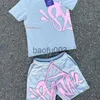 Männer Trainingsanzüge Synaword Baumwolle Kurzarm Shorts Set Männer Frauen Tennis Red Tide Marke Freizeit Sport Zwei Stück Set Y2k Straße lose Runde Anzug J230803