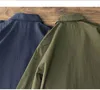 Erkek Ceketler Çok Yüklü Kargo Ceket Erkek Taktikleri Düz Renk Retro Retro Rahat Safari Tarzı Gevşek Yaka M42 Dış Giyim 230802