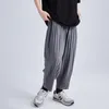 Men's Pants Pleated Trousers 2023 Summer Loose Comfortable Pencil Man Nine-point Casual Harem For Men LGBT Unisex Bloomers