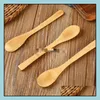 Spoons 16X3Cm Bamboo Spoons Ice Cream Honey Spoon Kitchen Using Scoop Drop Delivery Home Garden Dining Bar Flatware Dhn4U LL