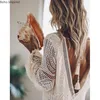 Plus Size Dresses Boho Inspired Lace Tunic Dres V Neck Tassle Bit Back Bikini Cover Up Sexy Summer Beach Mini Boho 230803