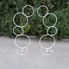 Dekoracja imprezy 2PCS Wedding Flower Rack Tła Pierścień Pierdzie