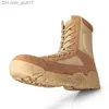 Stivali New Sports Army Stivali tattici da combattimento da uomo Escursionismo all'aperto Desert Leather Stivaletti Scarpe da combattimento da uomo militare Botas Hombre2021 Z230803