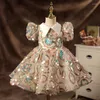 Robes de fille robe d'un an princesse 2023 paillettes pour enfants spectacle à pied fleur garçon hôte Piano Performance