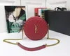 Sacos de designer de luxo sacos redondos para mulheres caviar couro genuíno corrente de ouro ombro crossbody bolsa bolsas moda casual bolsa feminina