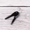 Anahtarlıklar Zwpon Taşınabilir Paslanmaz Çelik Tornavida Key Zincir Flathead Kafa Zinciri Siyah Seyahat Kiti KC00050