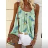 Women's Tanks Camis Casual Loose Comfortable Streetwear Elegant Sling Print Shirts Sleeveless Summer Y2k Tops Tank Fashion Clothe Clothing 230802