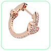 Exquisite 925 Sterling Silver Heart Stud Earring Original Box for Aryuring Hearts Hoop Earrings Luxury Designer Jewelry Women Earrin2472386