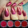 Nail Glitter 16st Holographic Powder Set Sparkle Sequin Silver Pink Blue Reflective Pigment Manicure Materials NTL0116 230802