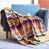 Cobertores estilo mexicano toalha de mesa sofá cobertor colorido tecido bandeira cama acampamento ao ar livre piquenique tapete tv piano capa decoração toalha