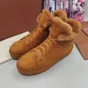 Vinter Nuages ​​sneaker designer man kvinnor mjuk mocka häl sneaker mode fårskinn nutria hög cylinder utomhus avslappnade skor