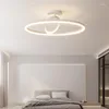 Ceiling Lights Nordic Bedroom 2 Circles Led Lighting Modern Home Deco Acrylic Indoor Mounted Lamp Fixtures For Kitchen