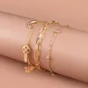 Anklets Personalized Simple Sweet Butterfly Anklet Female Fashion Tassel Angel Pendant Foot Jewelry