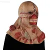 Party Masks Halloween Zombie Mask Scary Tyrant Horror Mask Cosplay Nemesis Costume Props Horror Movie Latex Masks L230808