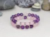 Bracelets d'amitié brin violet et rose 2023 Bracelet en pierre naturelle cadeau pour ami poignet Yoga Mala perles